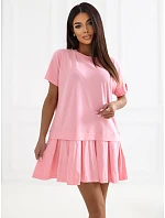 Sukienka RV SK model 22084153 jasny różowy - FPrice Sukienka RV SK model 22084153 jasny różowy - FPrice