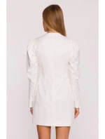 M881 Žakárové blejzrové šaty - krémové M881 Žakárové blejzrové šaty - krémové