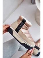 Nízké sněhule na silné podrážce D.Franklin Béžové