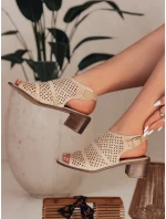 dámské sandály béžové model 21984592 - Dstreet dámské sandály béžové model 21984592 - Dstreet