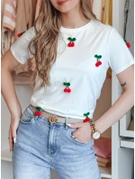Dámské tričko bílé model 21988843 - Dstreet