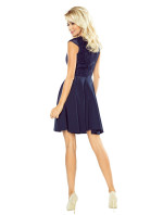 Tmavě modré šaty s krajkou model 5277175