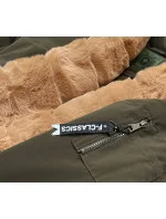 DAMSKA PARKA ZIMOWA KHAKI model 21245149 - CANADA Mountain