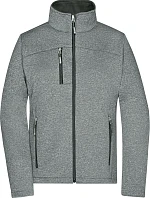 Daiber JN 1147 Dámská 2-vrstvá melanžová softshell bunda 02.1147 dark melange/black