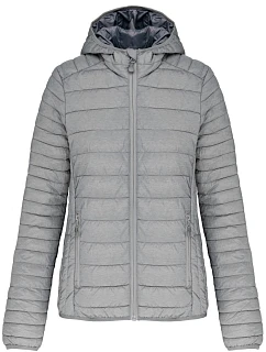 K Lehká dámská prošívaná bunda s kapucí 20. marl silver model 22512066 - Kariban