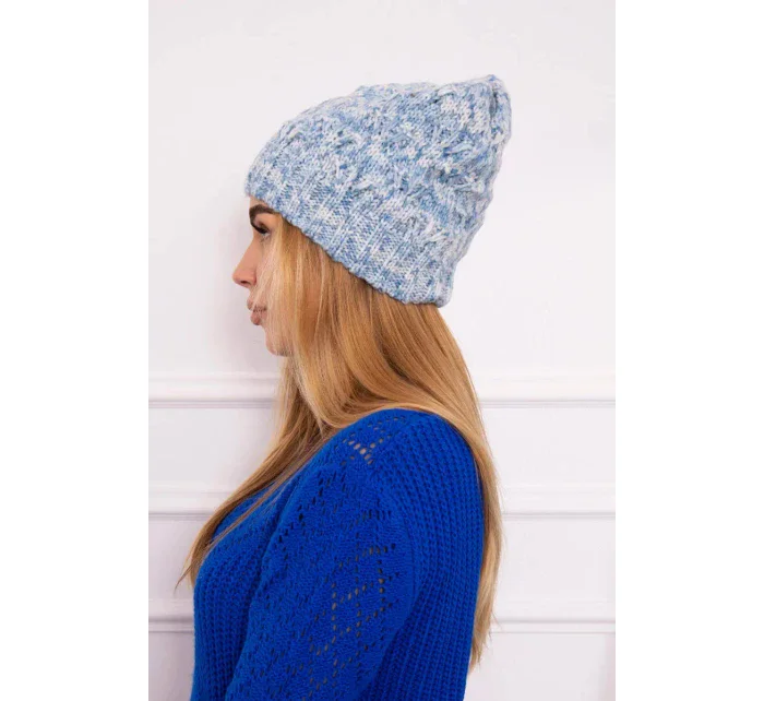 Fleecová čepice modrá model 18750851 - K-Fashion Fleecová čepice modrá model 18750851 - K-Fashion