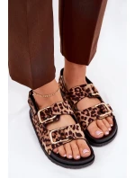 Dámské Sandály S Přezkami V Hnědé model 21687454 - Boto