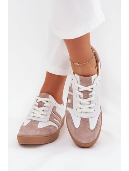 Dámské Kožené Tenisky Vinceza 79557 Bílá-Bežová Dámské Kožené Tenisky Vinceza 79557 Bílá-Bežová