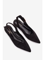 Dámské baleríny s přezkou Černé model 21834811 - Boto