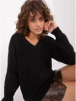 Sweter BA SW model 22366182 czarny - FPrice Sweter BA SW model 22366182 czarny - FPrice