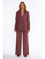 M929 Double-breasted tweed jacket - maroon M929 Double-breasted tweed jacket - maroon