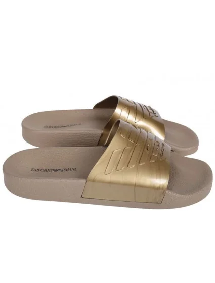 Pantofle X4PS02 zlatá - Emporio Armani Pantofle X4PS02 zlatá - Emporio Armani