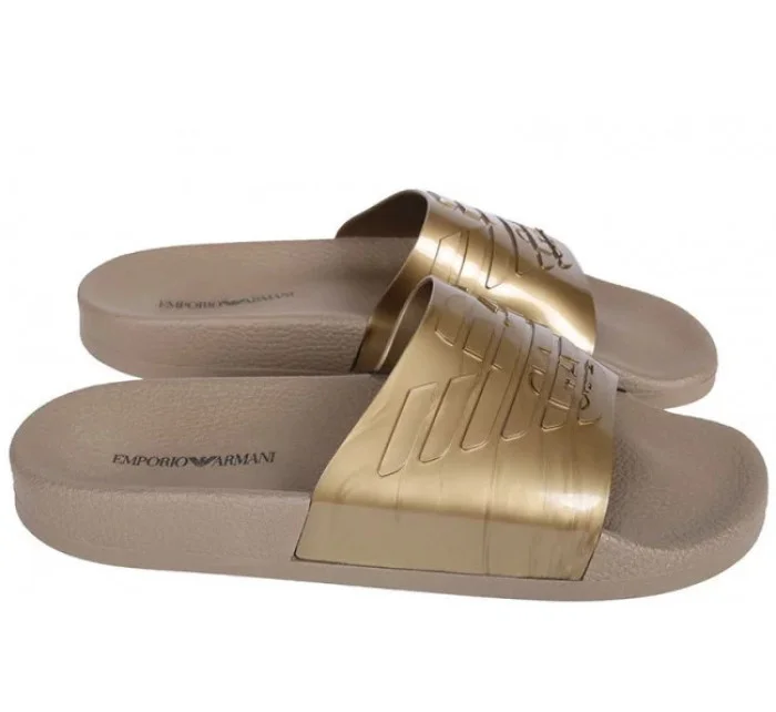 Pantofle X4PS02 zlatá - Emporio Armani Pantofle X4PS02 zlatá - Emporio Armani