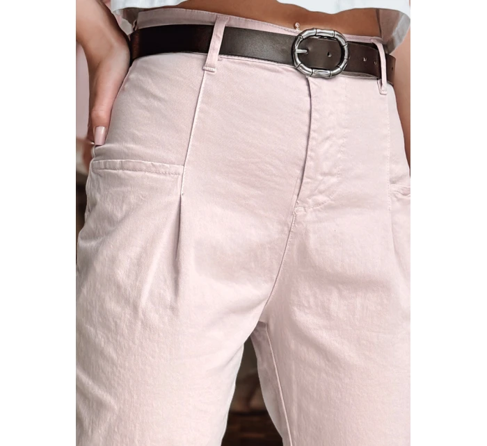 Dámské chinos kalhoty CHINOSKA růžové FashionStreet UY2554