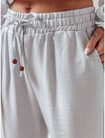 Dámské látkové kalhoty LINESSA white Dstreet UY2646