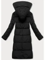 Černá dámská zimní bunda s kapucí Glakate (LU-238001B#)