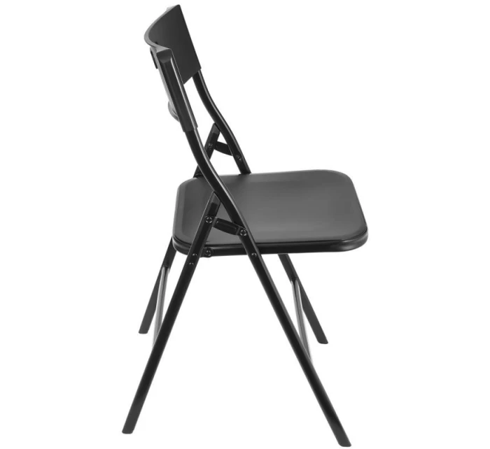 STOLEK PRO CATERING KOMPAKTNÍ STOLEK 86,5x86,5x71 cm a 4 SEDÁTKA ČERNÝ