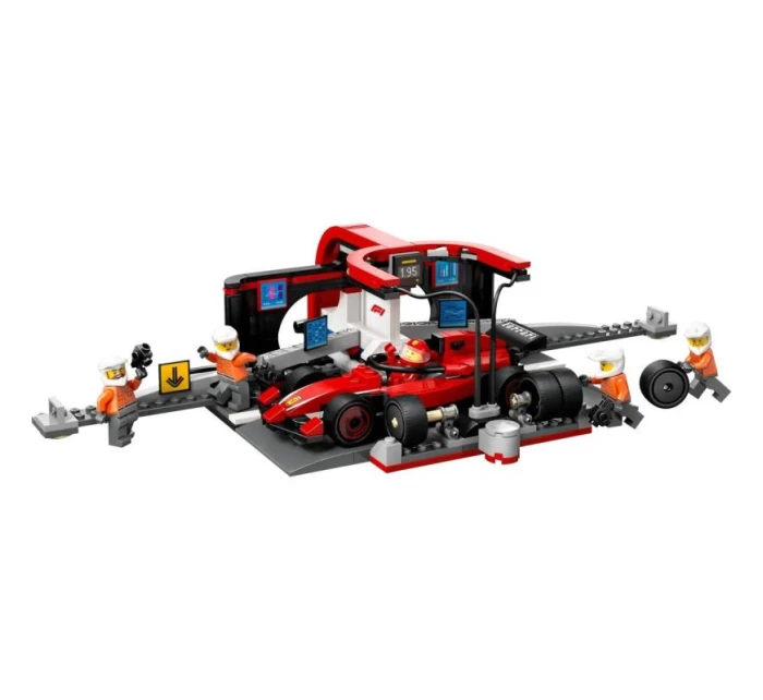LEGO CITY 60443 Zastávka v boxech F1 a mechanici s vozem Ferrari LEGO CITY 60443 Zastávka v boxech F1 a mechanici s vozem Ferrari