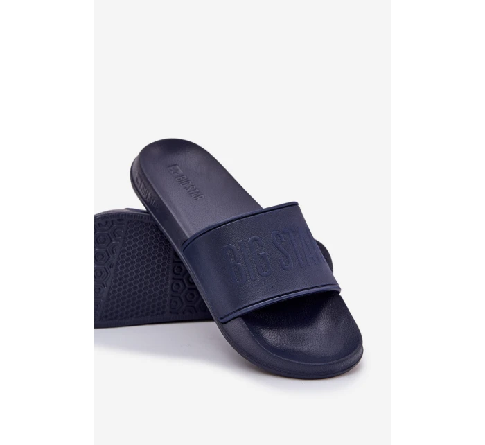 Lehké Pěnové Pantofle Pánské Big Star model 21687966 Tmavě Modré - Big Star Shoes Lehké Pěnové Pantofle Pánské Big Star model 21687966 Tmavě Modré - Big Star Shoes