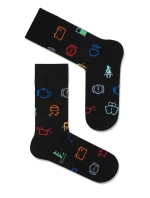 Pánské ponožky Kontrolky Černé