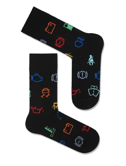 Pánské ponožky Kontrolky Černé