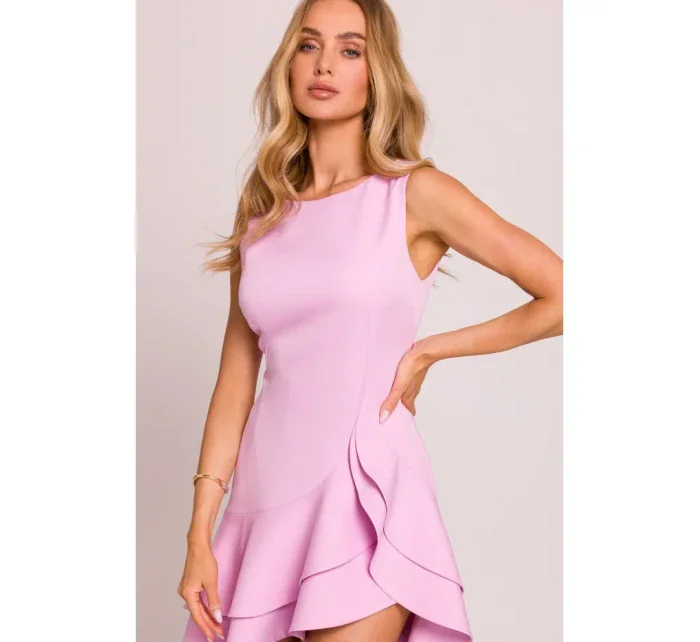 mini šaty  růžové model 20970668 - Moe