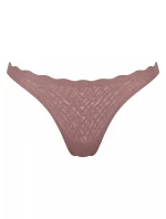Dámská tanga ZERO Feel Bliss String - BROWN - sv. hnědé 1141 - SLOGGI