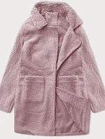 Dámská bunda z ovčí kůže J Style růžová (5M3239-46)
