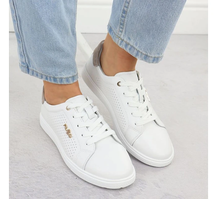 Filippo bílá kožená sportovní polobotka DP6738 Filippo bílá kožená sportovní polobotka DP6738