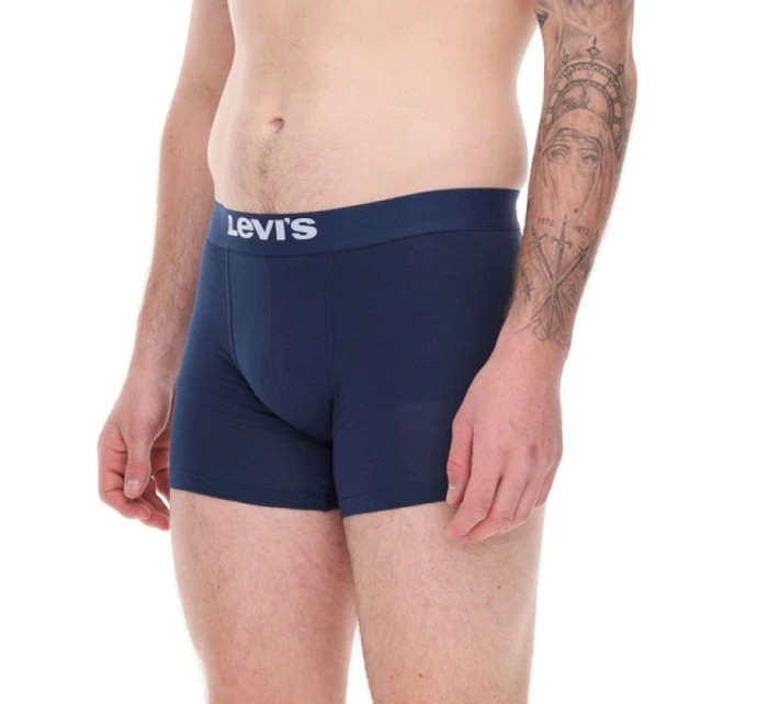 Pánské boxerky Levi's 3-Pack tmavě modré bavlněné boxerky Pánské boxerky Levi's 3-Pack tmavě modré bavlněné boxerky