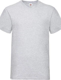 Fruit of the Loom Valueweight V-Neck T Tričko s výstřihem do V 16.1066 heather grey