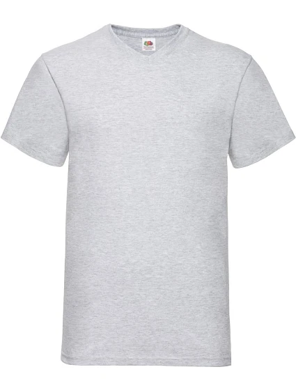 Fruit of the Loom Valueweight V-Neck T Tričko s výstřihem do V 16.1066 heather grey Fruit of the Loom Valueweight V-Neck T Tričko s výstřihem do V 16.1066 heather grey