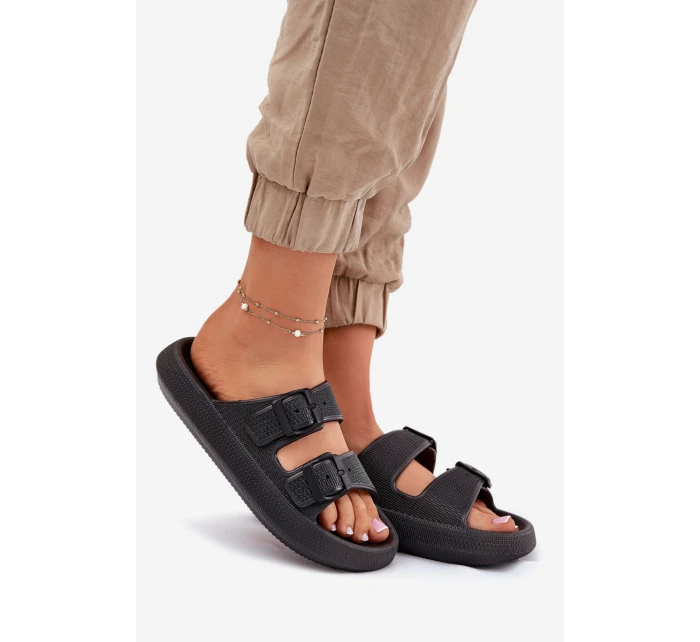 Dámské Sandały Na Platformě S Přezkami Černé Nitiana Dámské Sandały Na Platformě S Přezkami Černé Nitiana