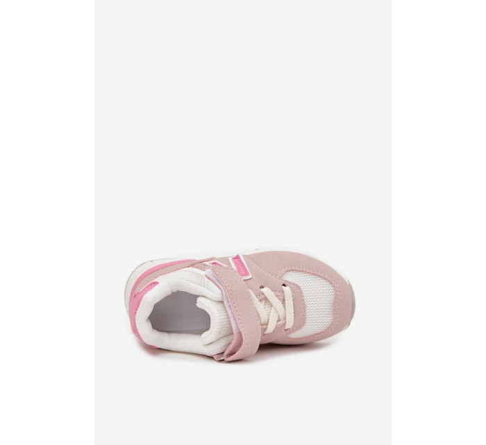 Dětské sportovní tenisky na suchý zip růžové Galisse