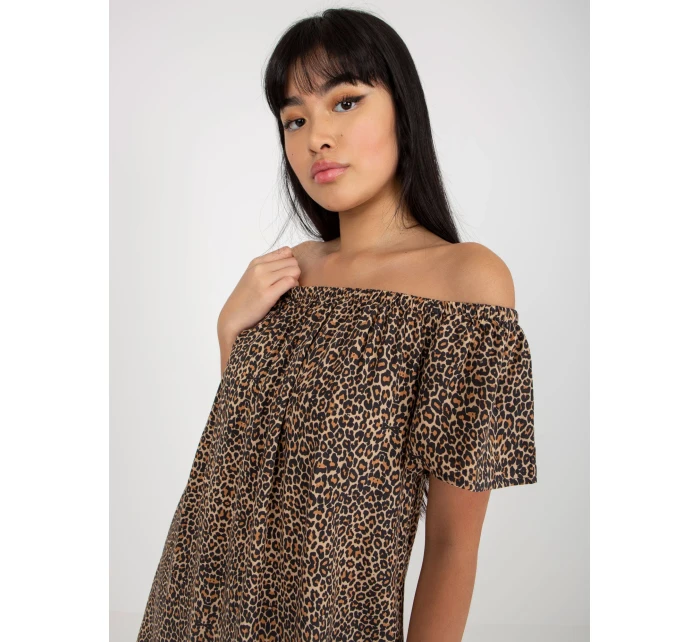 Dámské šaty  D73771R30145J hnědé - FPrice