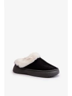 Dámské Pantofle S Kožešinou Černé Zinntia Dámské Pantofle S Kožešinou Černé Zinntia