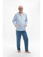 Pánské pyžamo Martel 403 Antoni III délka/r 3XL-4XL pyžamo na zip Pánské pyžamo Martel 403 Antoni III délka/r 3XL-4XL pyžamo na zip