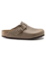 dřeváky Boston Brown leather žabky regular wide model 21735761 - Birkenstock