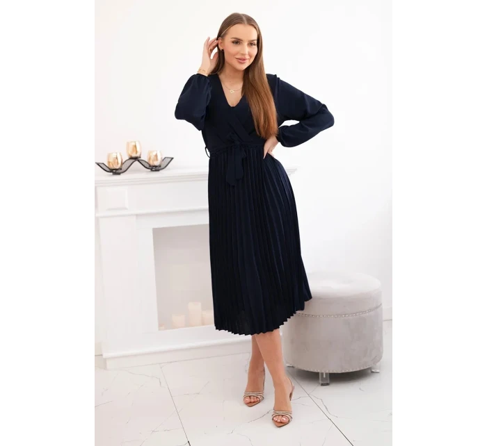 Šaty se  lemem námořnictvo model 21908517 - K-Fashion