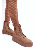 Botky Na Masivní Platformě Bežové model 21634150 - VINCEZA