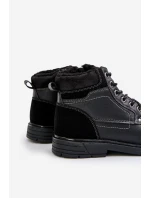 Zateplené pánské boty z eko kůže černé model 21679499 - EVENTO Zateplené pánské boty z eko kůže černé model 21679499 - EVENTO