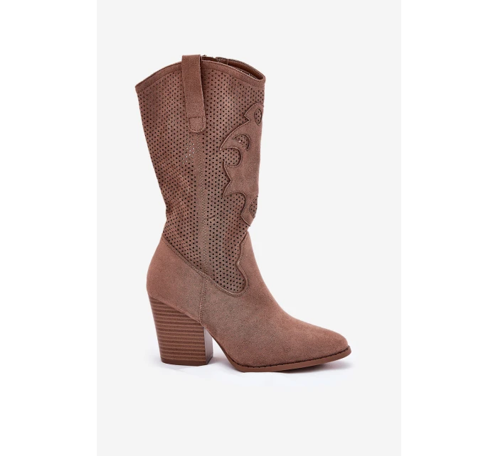 Boty Na Podpatku  Hnědé model 21691068 - S.Barski