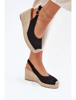 Dámské Sandály Na S Pletením Černé model 21699438 - Boto Dámské Sandály Na S Pletením Černé model 21699438 - Boto