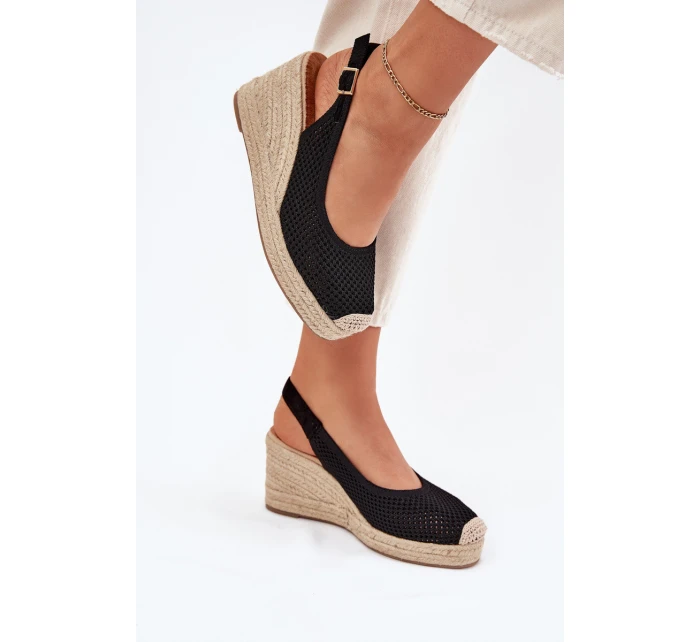 Dámské Sandály Na S Pletením Černé model 21699438 - Boto Dámské Sandály Na S Pletením Černé model 21699438 - Boto