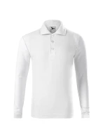 Pique Polo LS polokošile dětská bílá