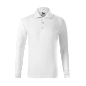 Pique Polo LS polokošile dětská bílá