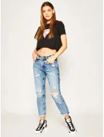 Dámské crop tričko E02I01JA911 - A996 - Guess