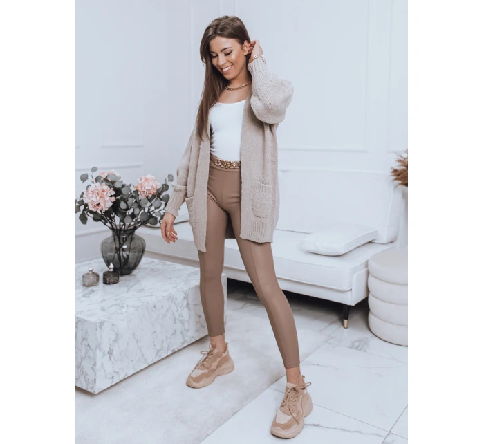 Dámské legíny béžové Dstreet model 21964251 - FashionStreet