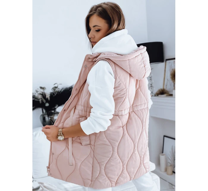 Dámská prošívaná vesta WELIA růžová FashionStreet TY3296