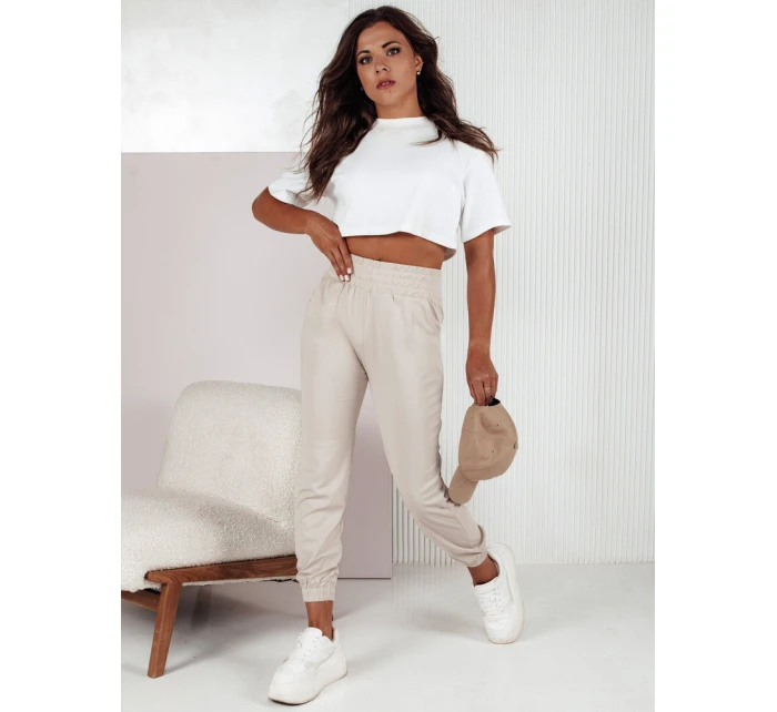 FASHIONCORE dámské tepláky béžové FashionStreet UY2159